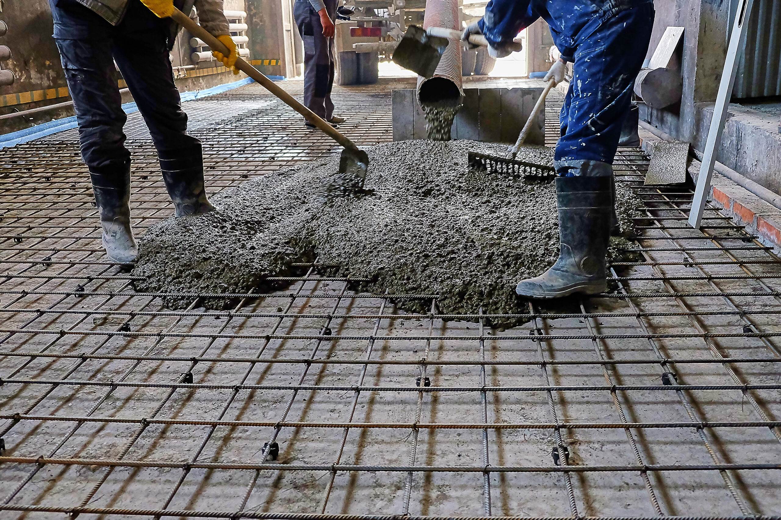 Aplicação de concreto usinado 